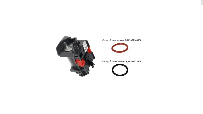Imagine detaliată a produsului Garnitura infuzor Delonghi 5332149100. Compatibil cu mai multe modele Delonghi.
