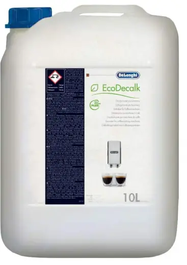 Imagine detaliată a produsului Decalcifiant DeLonghi EcoDecalk 10L  SER1057. Compatibil cu mai multe modele Delonghi.