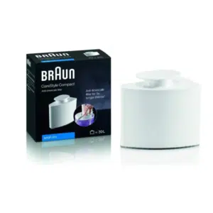 Imagine detaliată a produsului Cartus anticalcat statie de calcat Braun 5512812081. Compatibil cu mai multe modele Delonghi.