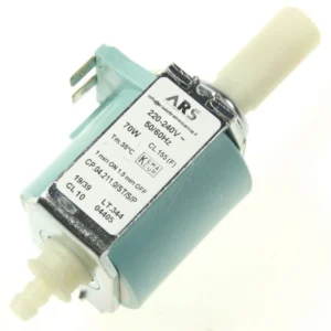 Imagine detaliată a produsului Pompa de apa expressor Delonghi 220V-240V 70W  5113211631. Compatibil cu mai multe modele Delonghi.