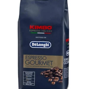 Imagine detaliată a produsului Cafea Gourmet De’Longhi-Kimbo boabe de Cafea 250 g 5513282341. Compatibil cu mai multe modele Delonghi.
