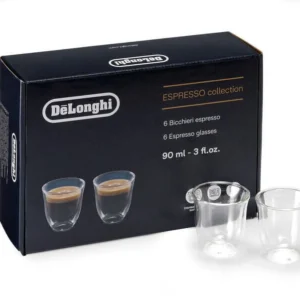 Imagine detaliată a produsului Setul de pahare Delonghi Espresso Collection 5513284431. Compatibil cu mai multe modele Delonghi.