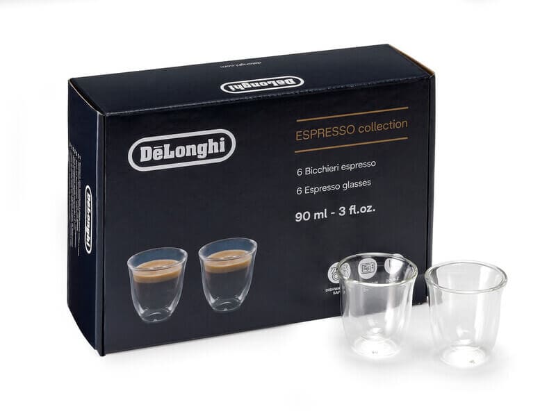 Imagine detaliată a produsului Setul de pahare Delonghi Espresso Collection 5513284431. Compatibil cu mai multe modele Delonghi.