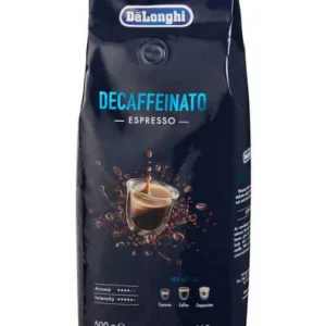 Imagine detaliată a produsului Cafea boabe decafeinizată De’Longhi 500 g AS00000179. Compatibil cu mai multe modele Delonghi.