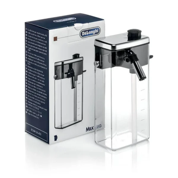 Imagine detaliată a produsului Cana de lapte espressor Delonghi Primadonna S Delux Ecam 26.455.M 5513294521. Compatibil cu mai multe modele Delonghi.