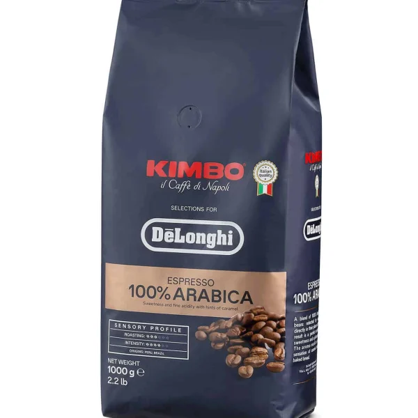 Cafea boabe 100% Arabica De'Longhi-Kimbo, 1 kg