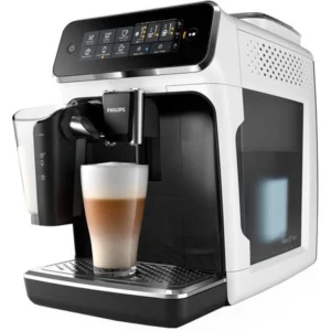 Espressor Automat Philips EP3243/50 – LatteGo, Recondiționat, Garanție, Alb Elegant