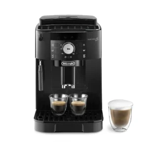 De’Longhi Magnifica S ECAM 12.121.B – Espressor Automat Compact, 1450W, 15 Bari, Râșniță 13 Trepte, Spumare Manuală, Negru Elegant
