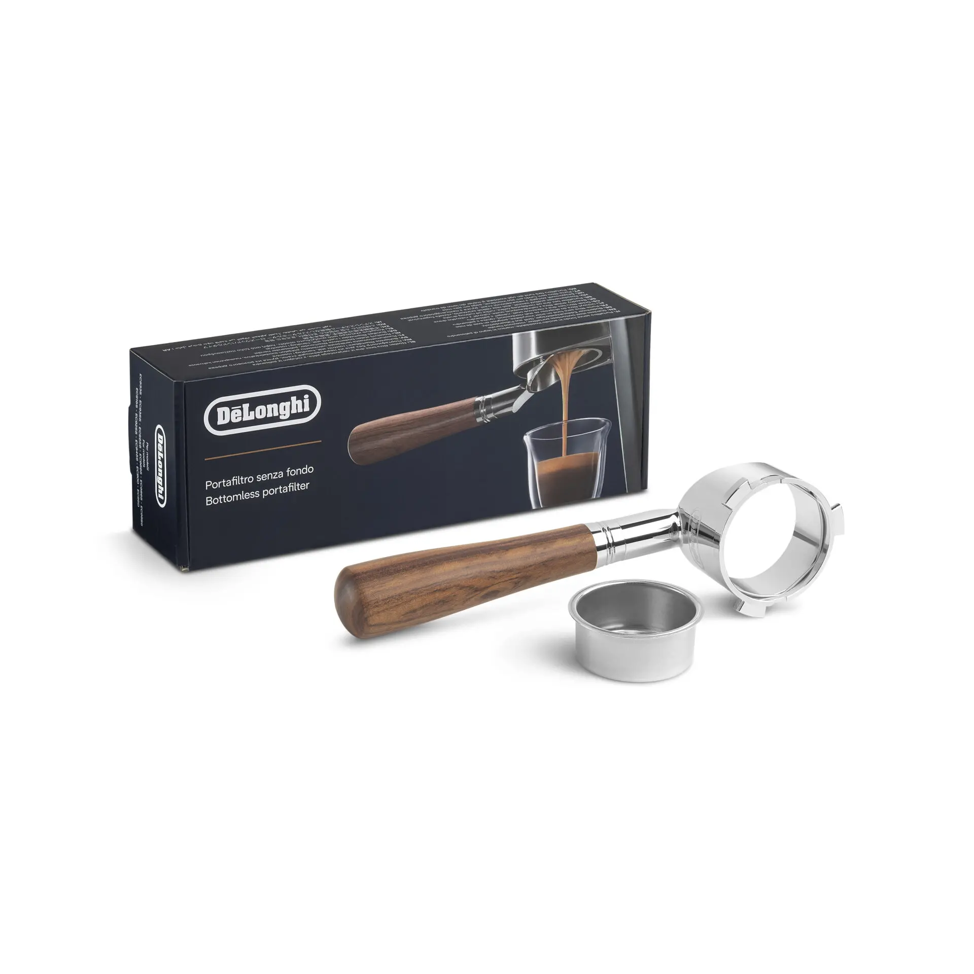 1F-L◯D200ug 2枚 Portafiltru fără fund pentru espressor Delonghi – Original