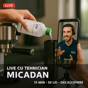 Decalcifiere espressor asistată video (15–20 min)